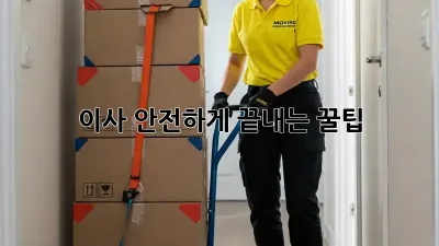 이사 안전하게 끝내는 꿀팁! 💯