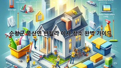 순창군 풍산면 반월리 이사 청소 완벽 가이드
